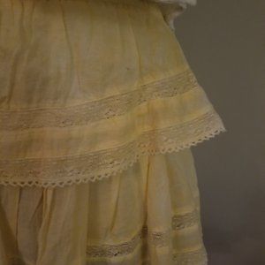 Flouncy Love Shack Fancy Yellow Mini Skirt